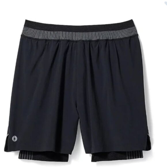 Smartwool Men's XL Intraknit Active Lined Shorts Black NWT Athletic Fit Liner - Picture 8 of 11